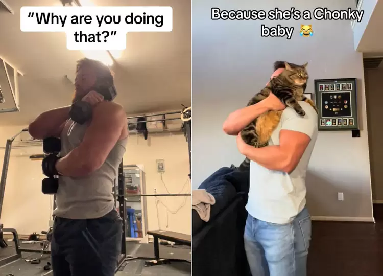 《抱貓猛男》這名男子鍛鍊自己的理由就是為了把貓抱起來 | 宅宅新聞